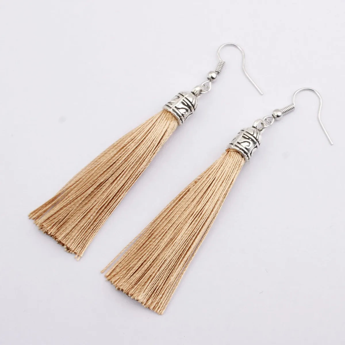 Fashion Tassel Alloy Plating Women'S Drop Earrings 1 Pair