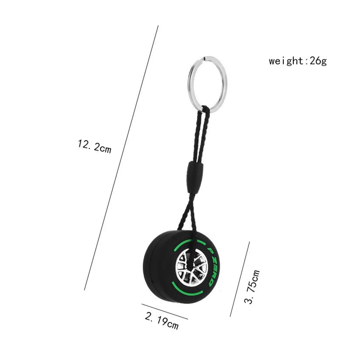 Fashion Tires Metal Unisex Keychain 1 Piece