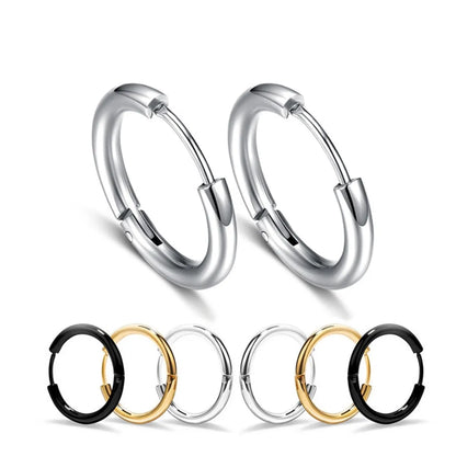 1 Piece Geometric Stainless Steel Plating No Inlaid Earrings