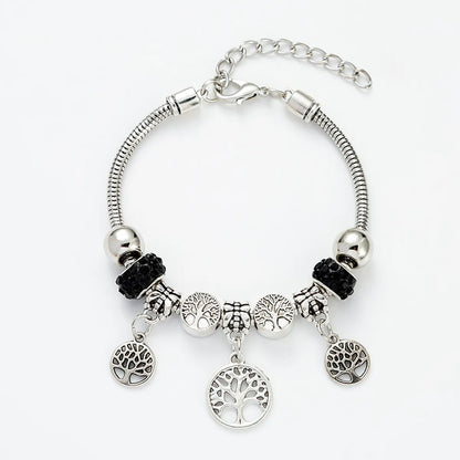 Fashion Tree Titanium Steel Plating Bracelets