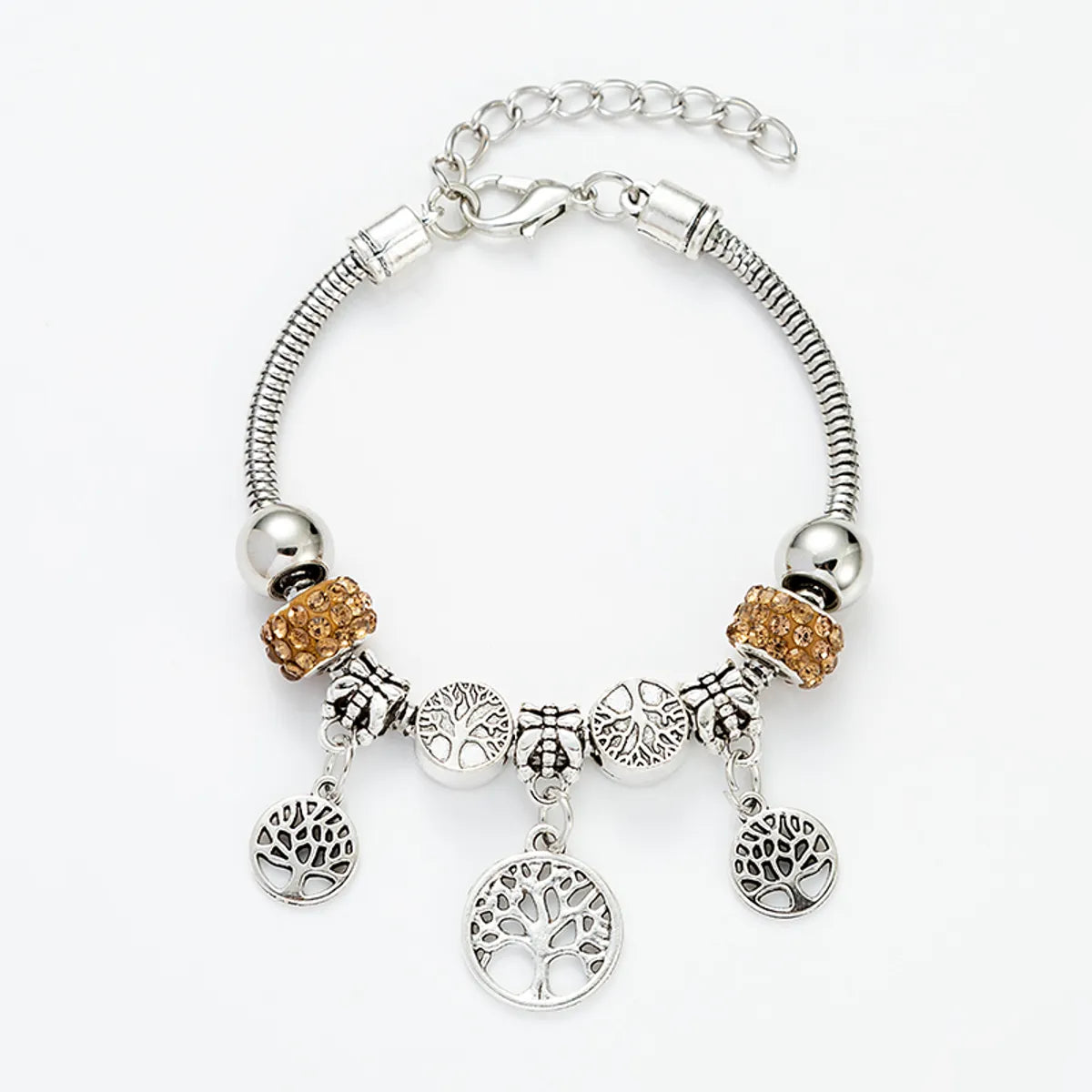 Fashion Tree Titanium Steel Plating Bracelets