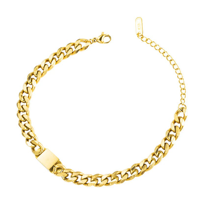 Fashion Trend Stainless Steel  Cuban Chain Bracelet Wholesale Nihaojewelry