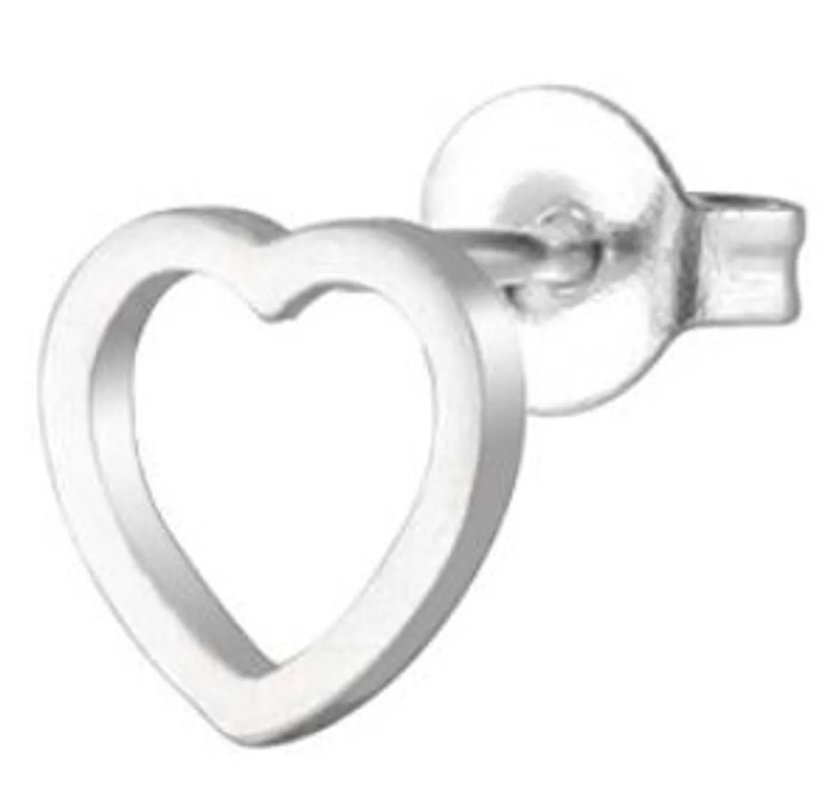 Fashion Triangle Heart Shape Stainless Steel Ear Studs 1 Pair