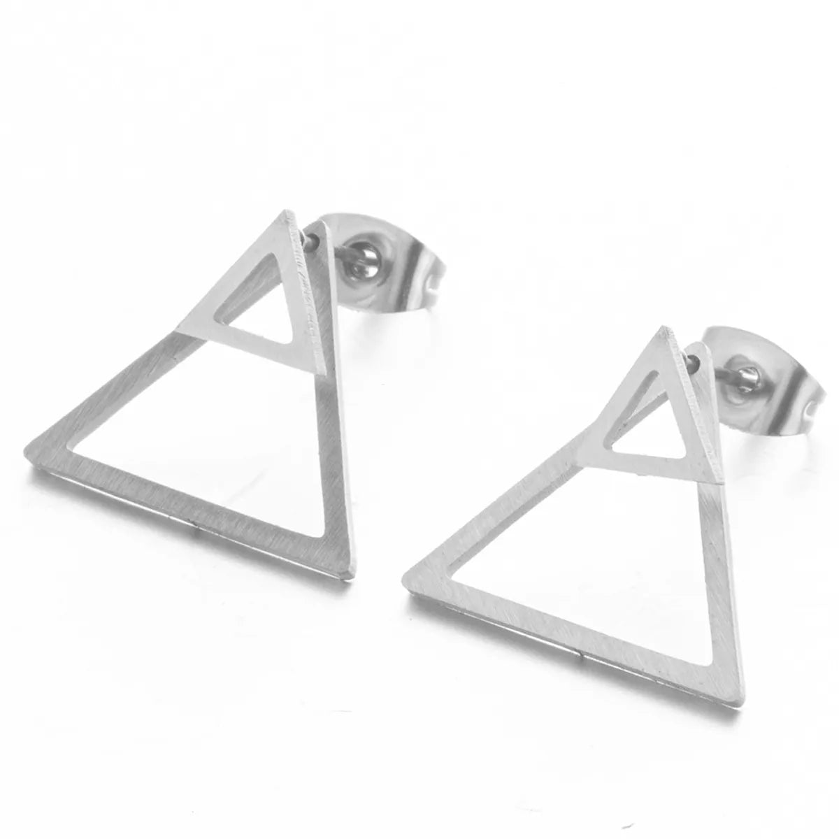 Fashion Triangle Hollow Alloy Earrings Wholesale