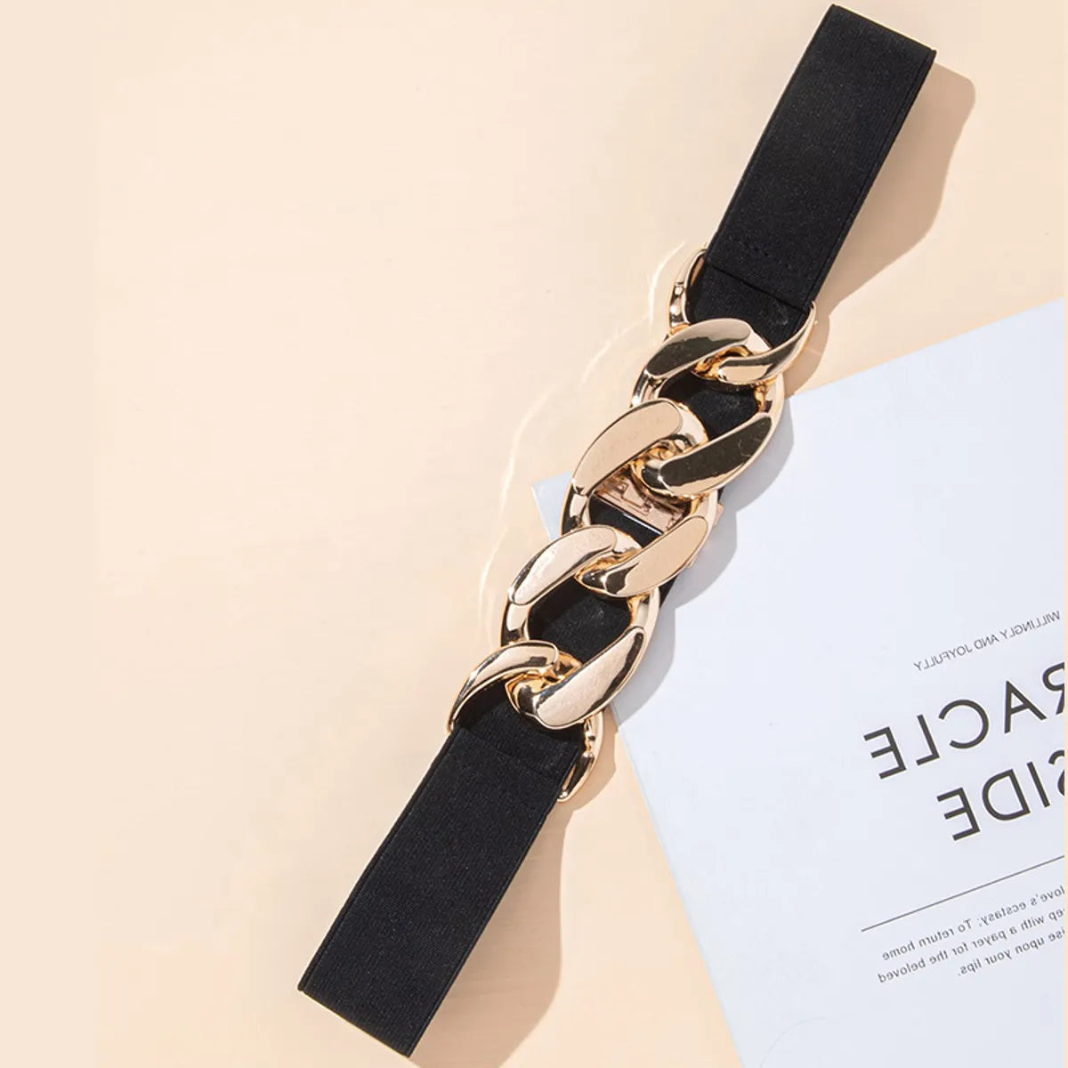 Fashion Twist Canvas Plating Women'S Leather Belts 1 Piece