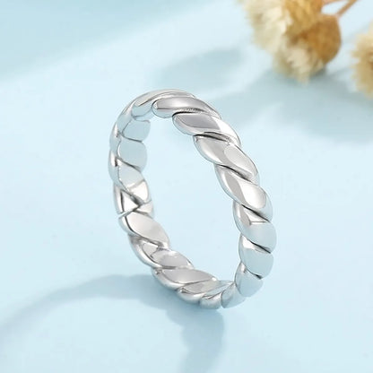 Fashion Twist Stainless Steel Polishing Rings 1 Piece