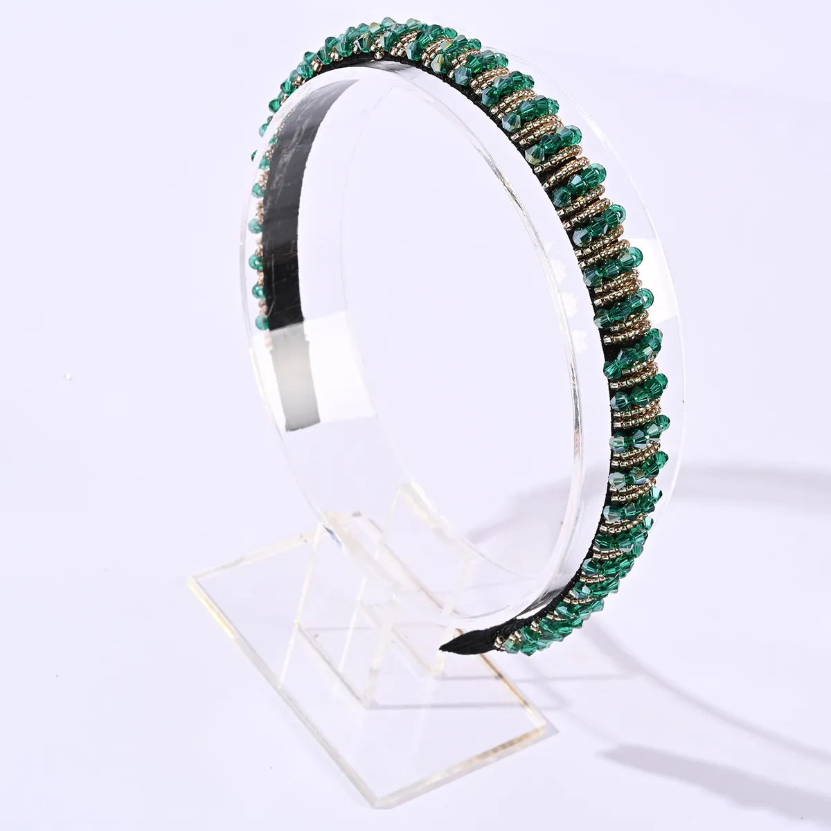 Fashion U Shape Geometric Crystal Hair Band 1 Piece