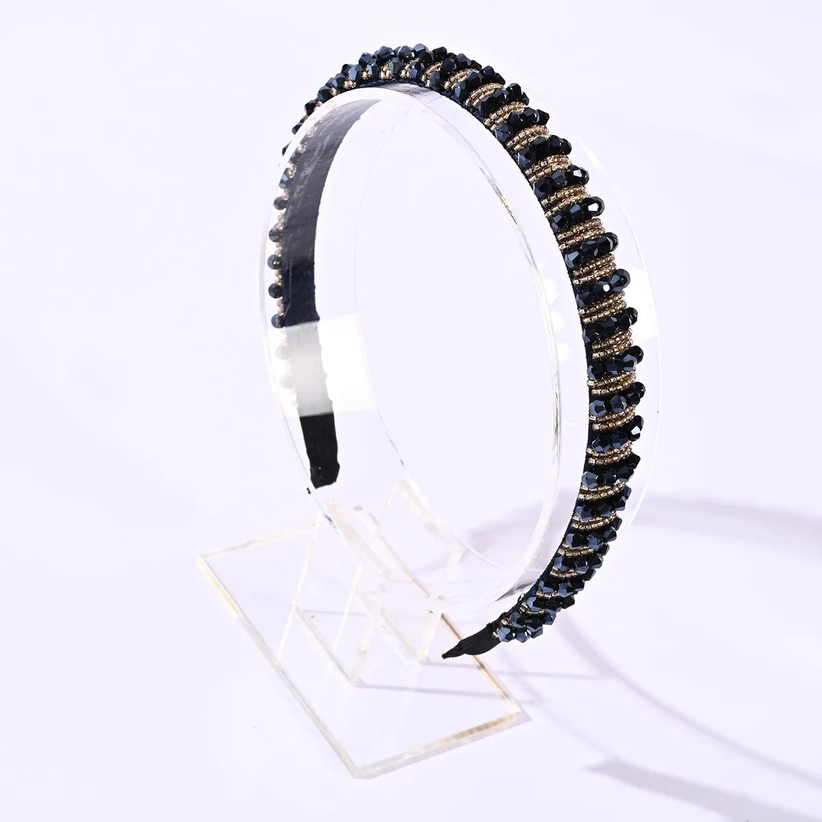 Fashion U Shape Geometric Crystal Hair Band 1 Piece