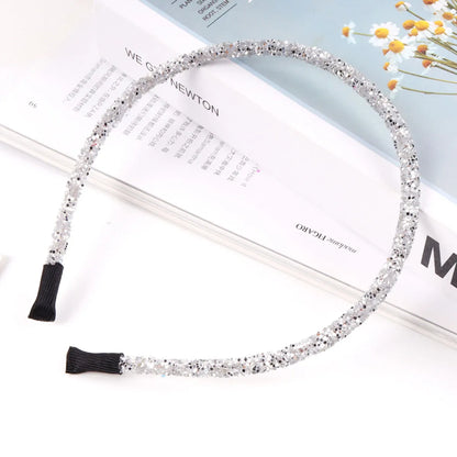 Women'S Fashion U Shape Plastic Sequins Hair Band