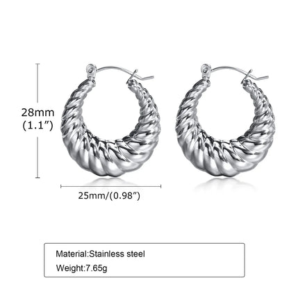 Fashion U Shape Stainless Steel Earrings Stainless Steel Earrings