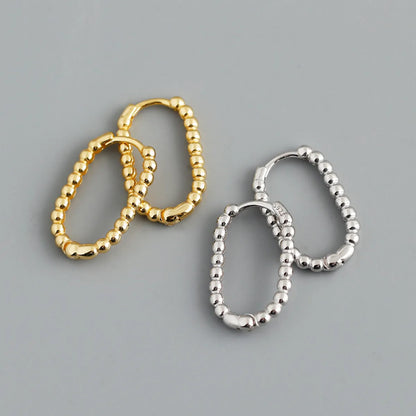 1 Pair Fashion U Shape Sterling Silver Plating Earrings