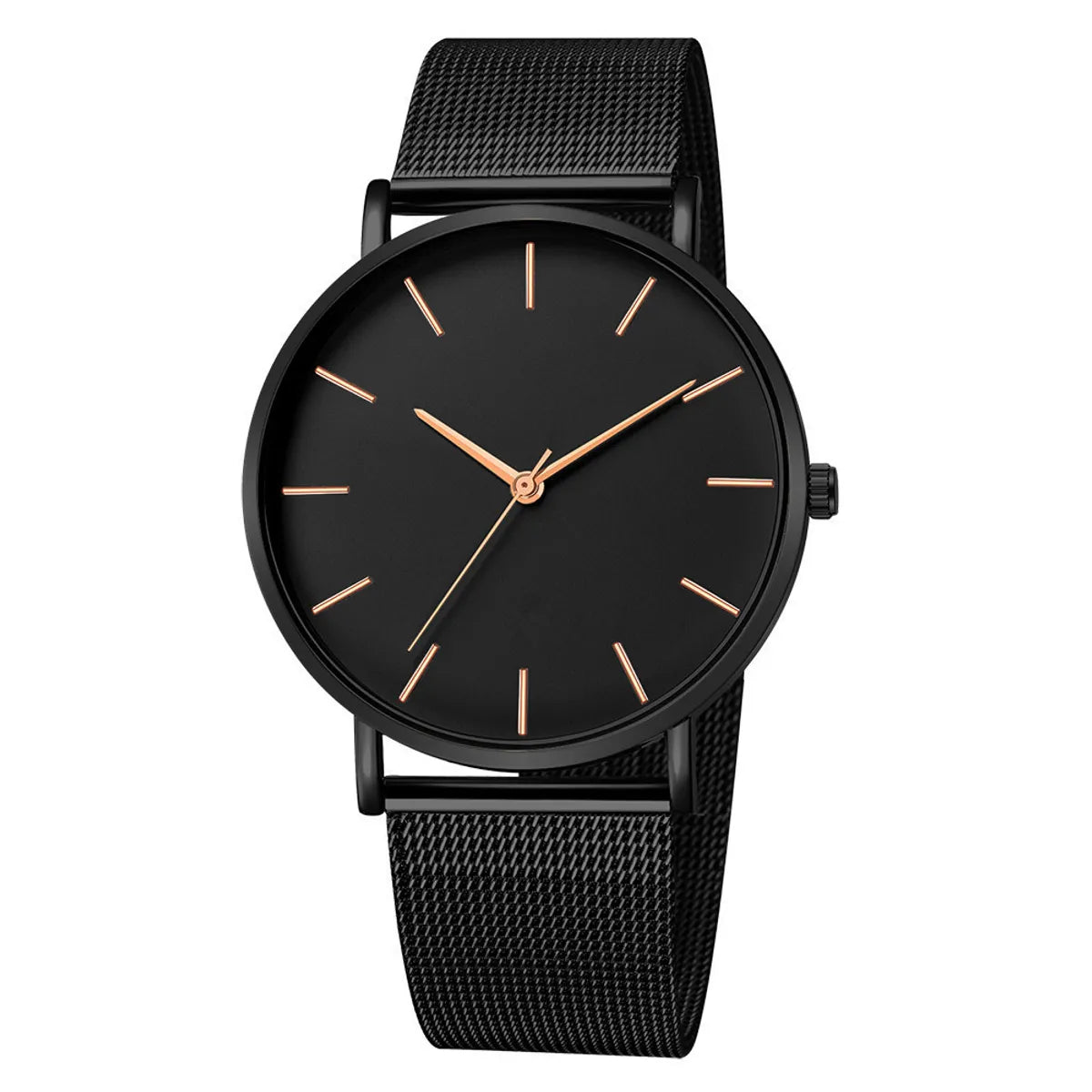 Fashion Ultra-Thin Quartz Mesh Strap Watch Simple Scale Quartz Men'S Business Watch Wholesale