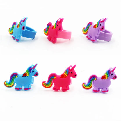 Fashion Unicorn Plastic Epoxy Rings 1 Piece