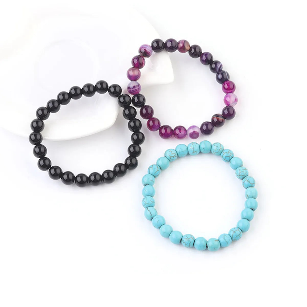 Fashion Volcanic Stone Grain Turquoise Bracelet Natural Stone Bracelet