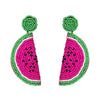 Fashion Watermelon Dragon Fruit Handmade Bead Earrings Nhjj149449