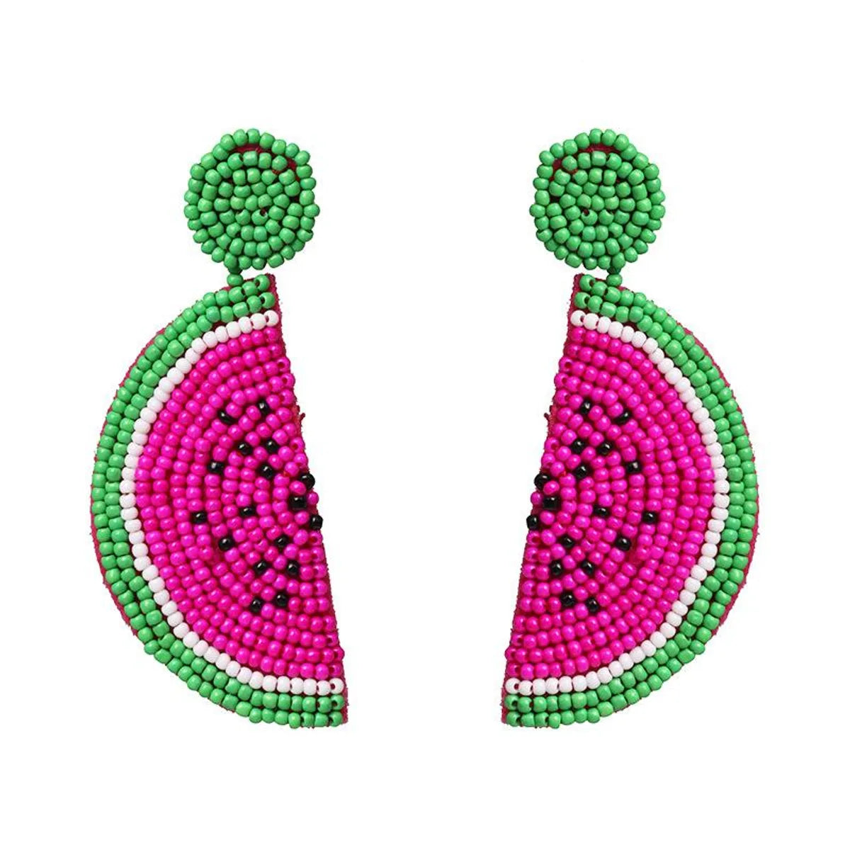 Fashion Watermelon Dragon Fruit Handmade Bead Earrings Nhjj149449