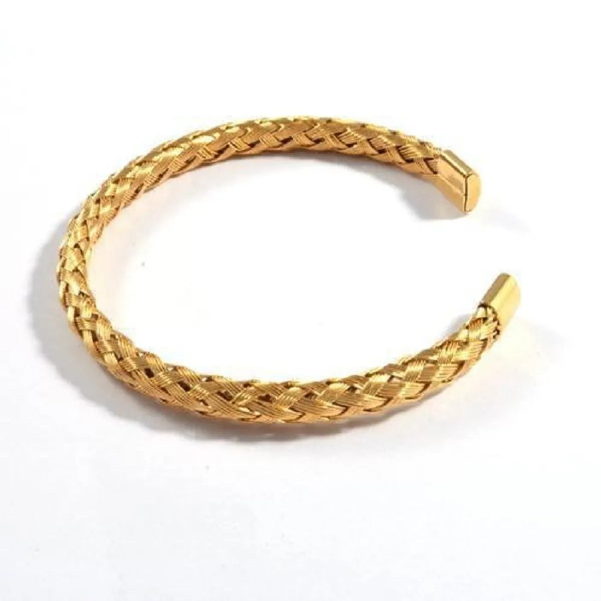 Fashion Waves Stainless Steel Braid Bangle