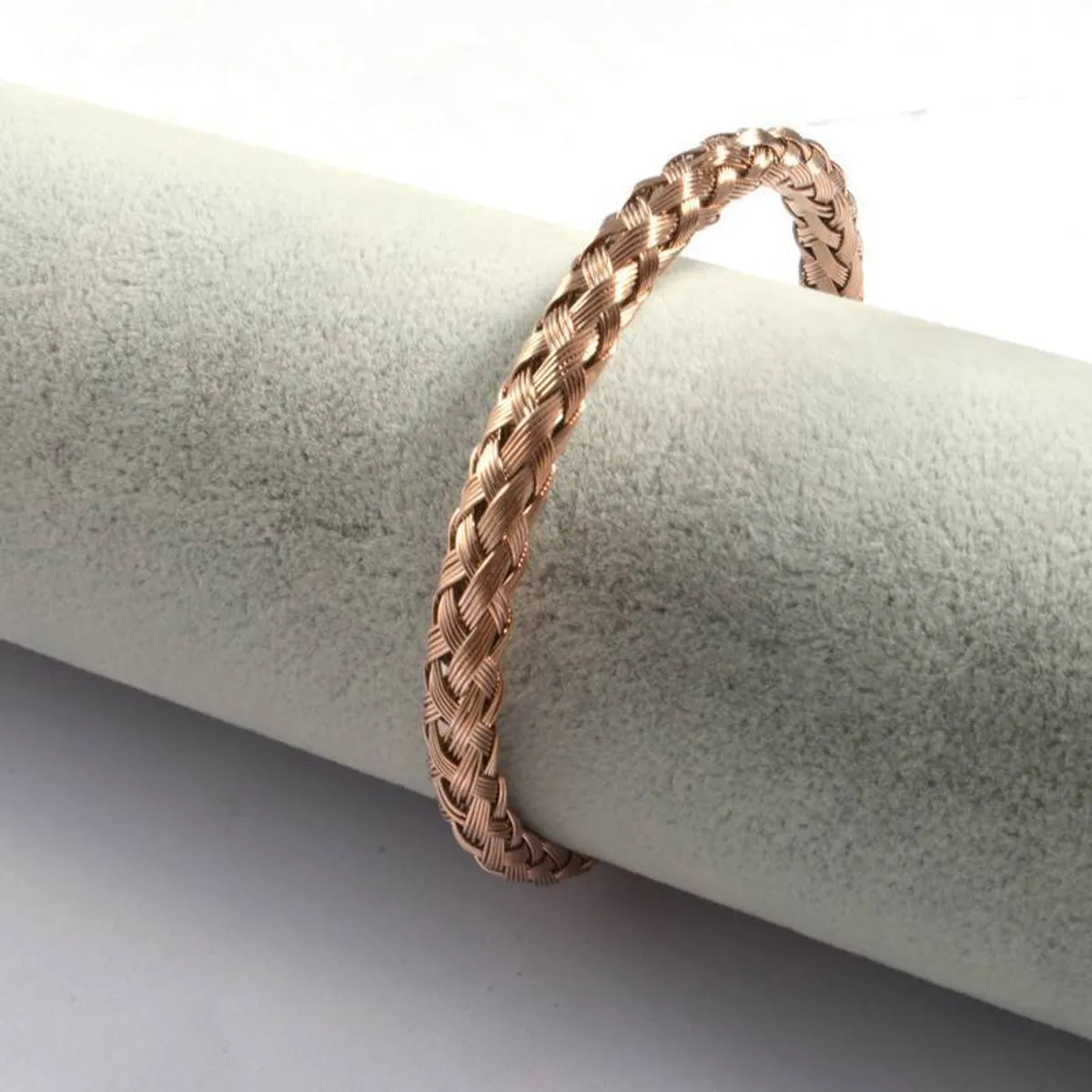 Fashion Waves Stainless Steel Braid Bangle