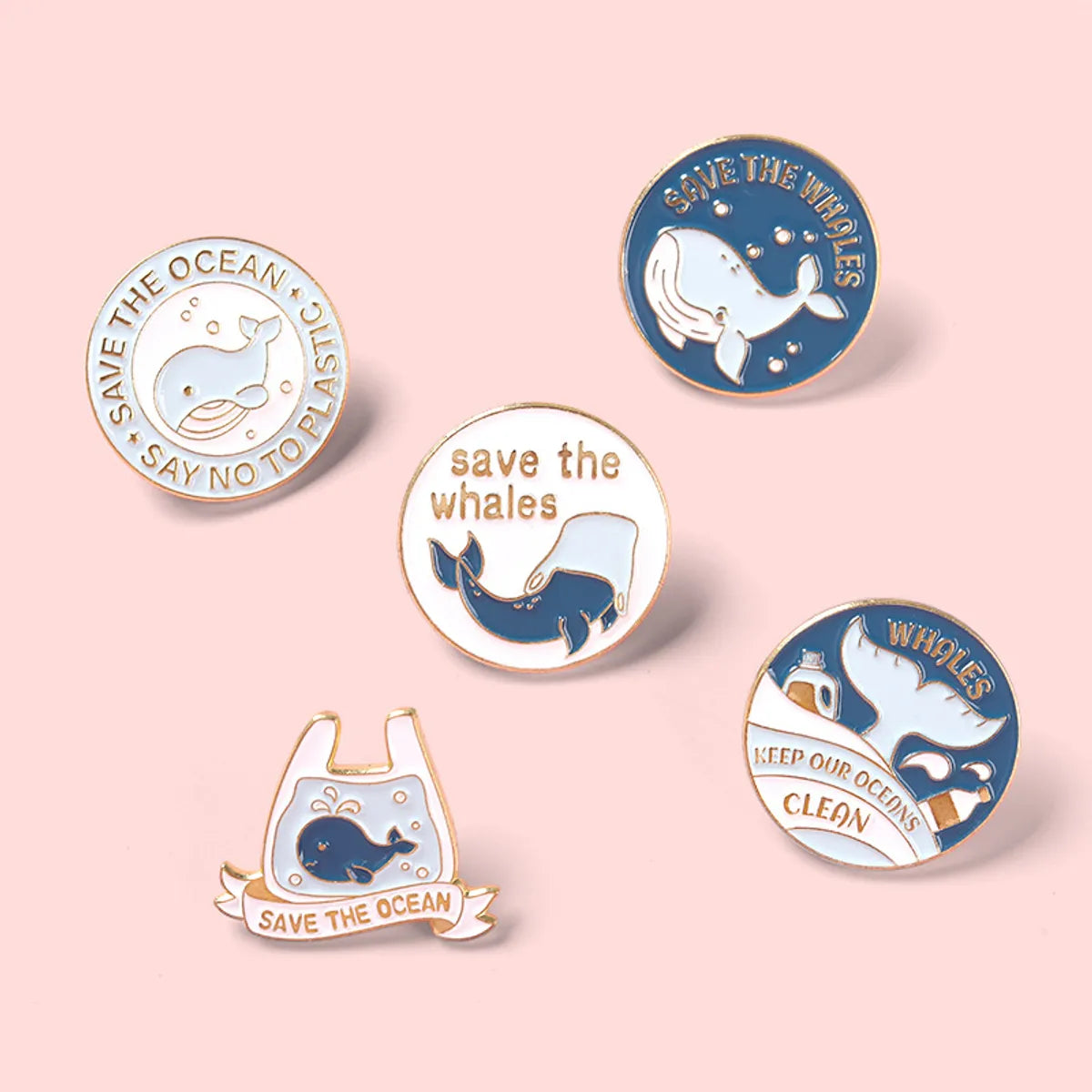 Fashion Whale Alloy Stoving Varnish Unisex Brooches