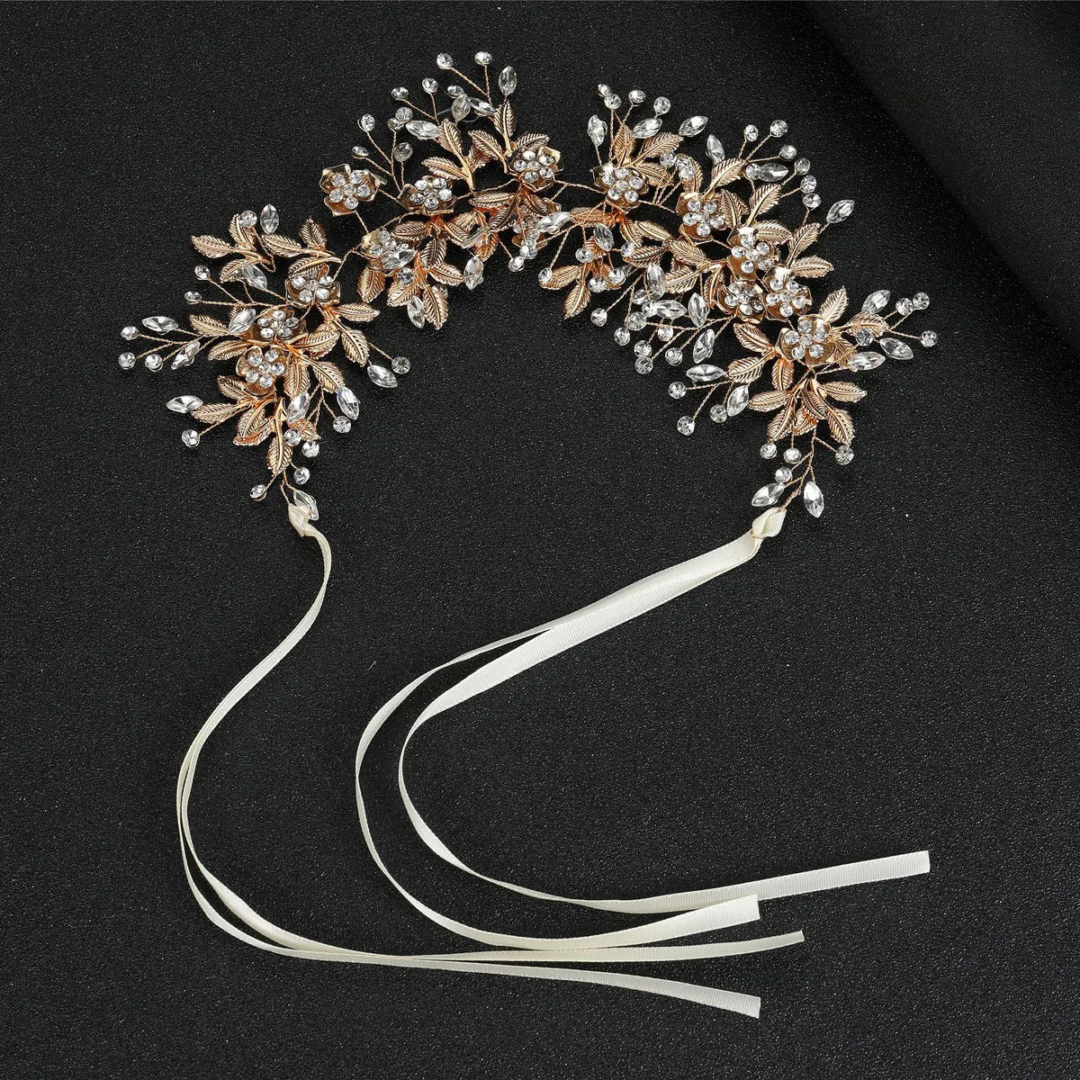 Fashion White Leaf Hairband Bridal Headdress