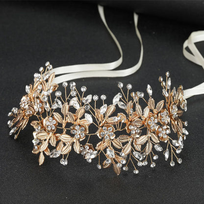 Fashion White Leaf Hairband Bridal Headdress