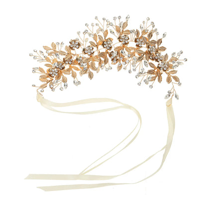 Fashion White Leaf Hairband Bridal Headdress