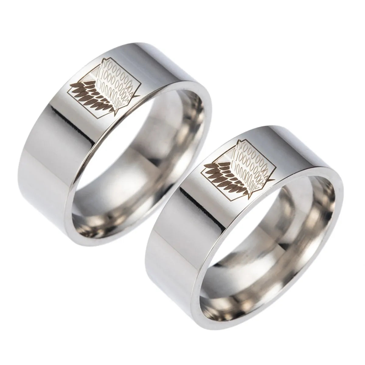 Fashion Wings Stainless Steel Rings No Inlaid Stainless Steel Rings