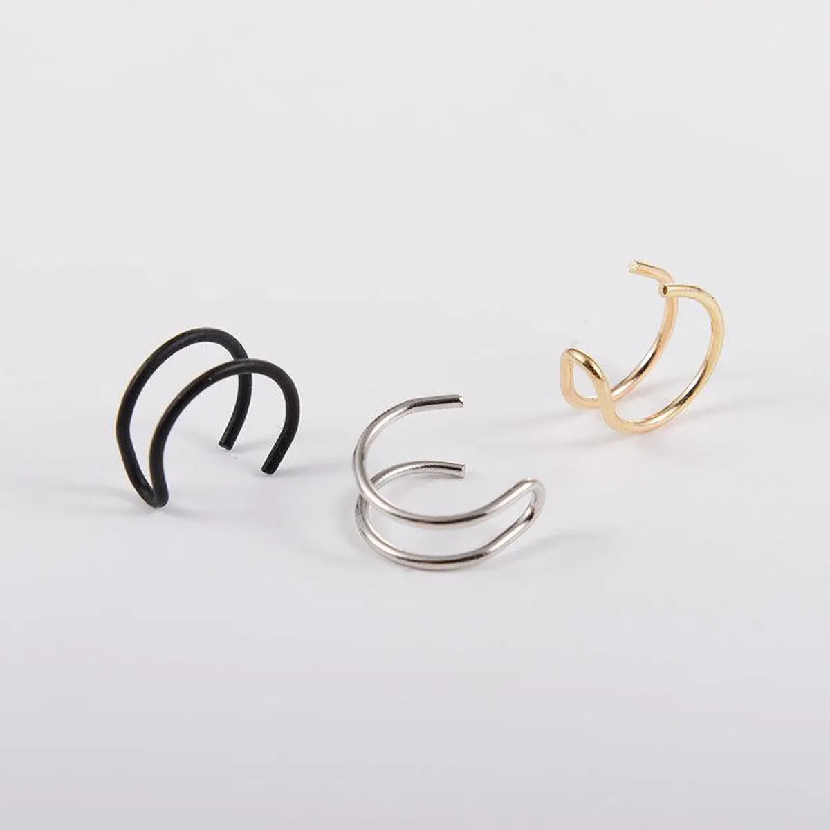 Wholesale Jewelry Simple Style Alloy No Inlaid Plating Earrings