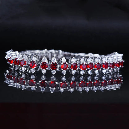 Fashion Women Dating Couple Romantic Colorful Zircon Bracelet