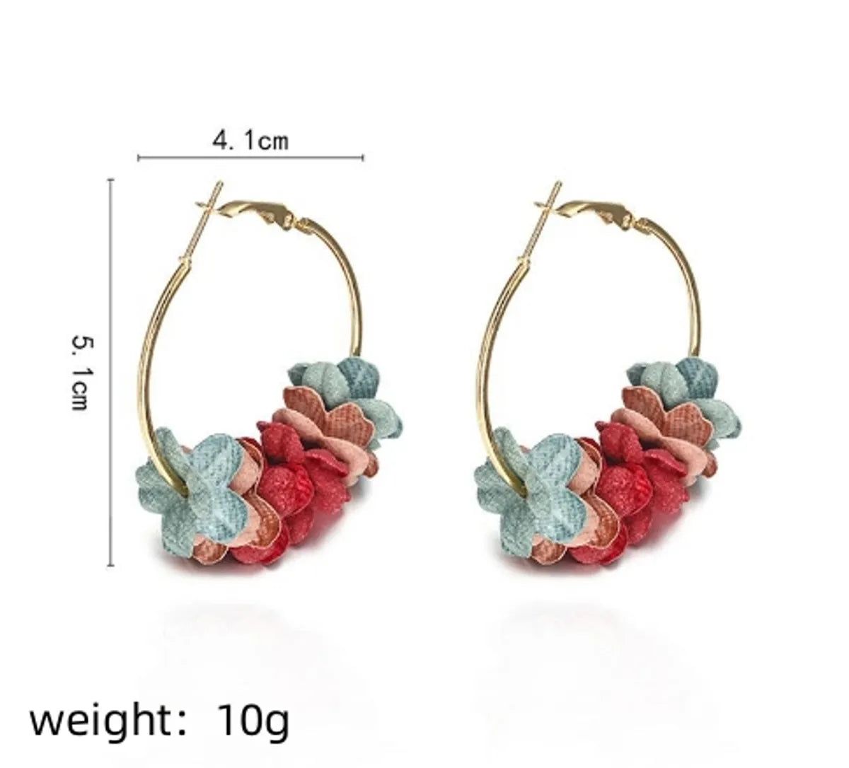 Fashion Wreath Earrings Flower Earrings Nhpf151935