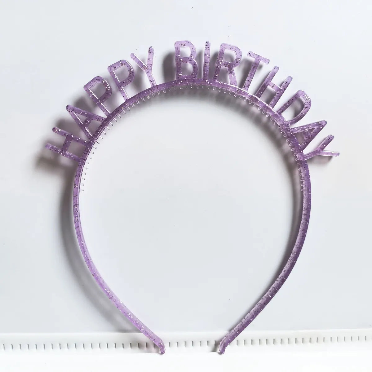 First-Hand Supply HAPPY BIRTHDAY Golden Silver HAPPY BIRTHDAY Plastic Colorful Hair Band Head Hoop Wholesale