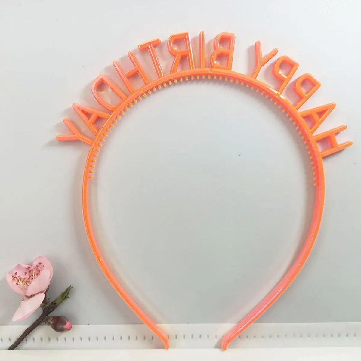 First-Hand Supply HAPPY BIRTHDAY Golden Silver HAPPY BIRTHDAY Plastic Colorful Hair Band Head Hoop Wholesale