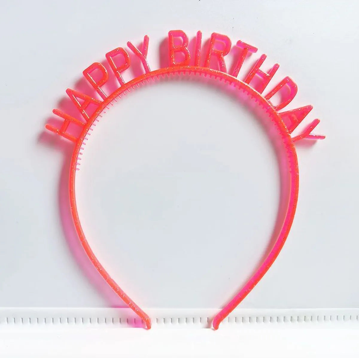 First-Hand Supply HAPPY BIRTHDAY Golden Silver HAPPY BIRTHDAY Plastic Colorful Hair Band Head Hoop Wholesale