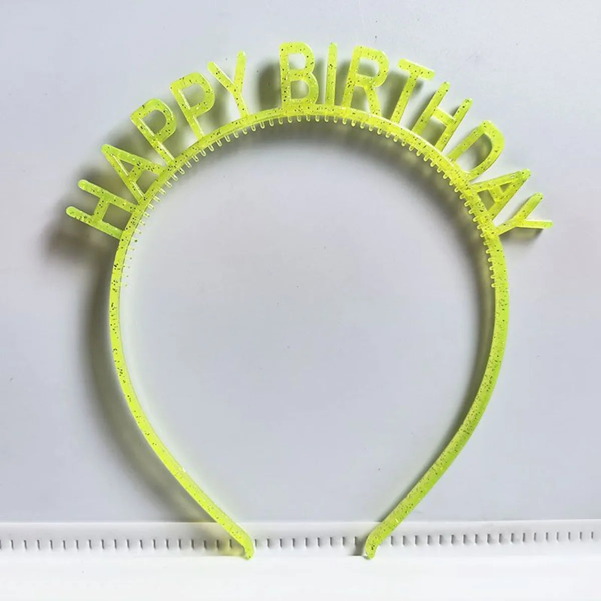 First-Hand Supply HAPPY BIRTHDAY Golden Silver HAPPY BIRTHDAY Plastic Colorful Hair Band Head Hoop Wholesale