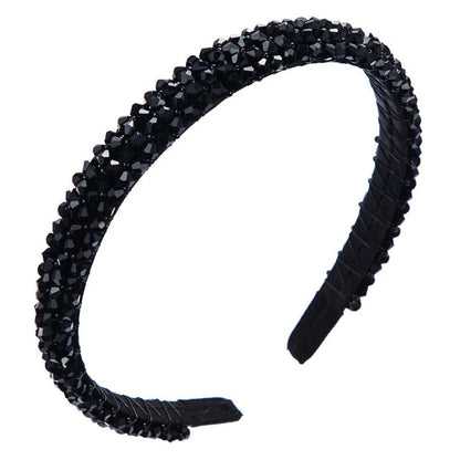 Fishing Line Handmade Fine-Edge Cloth Headband Fashion Super Flash Inlaid Crystal Headband