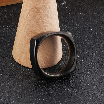 Fitness Geometric Stainless Steel Plating Rings 1 Piece