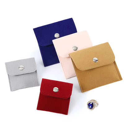 Flannel Coin Purse Jewelry Jewelry Jade Pendant Storage Bag Headset Lipstick Packaging Cloth Bag Pocket