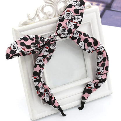 Floral Bowknot  Fashion Polka Dot Rabbit Headband  Wholesale