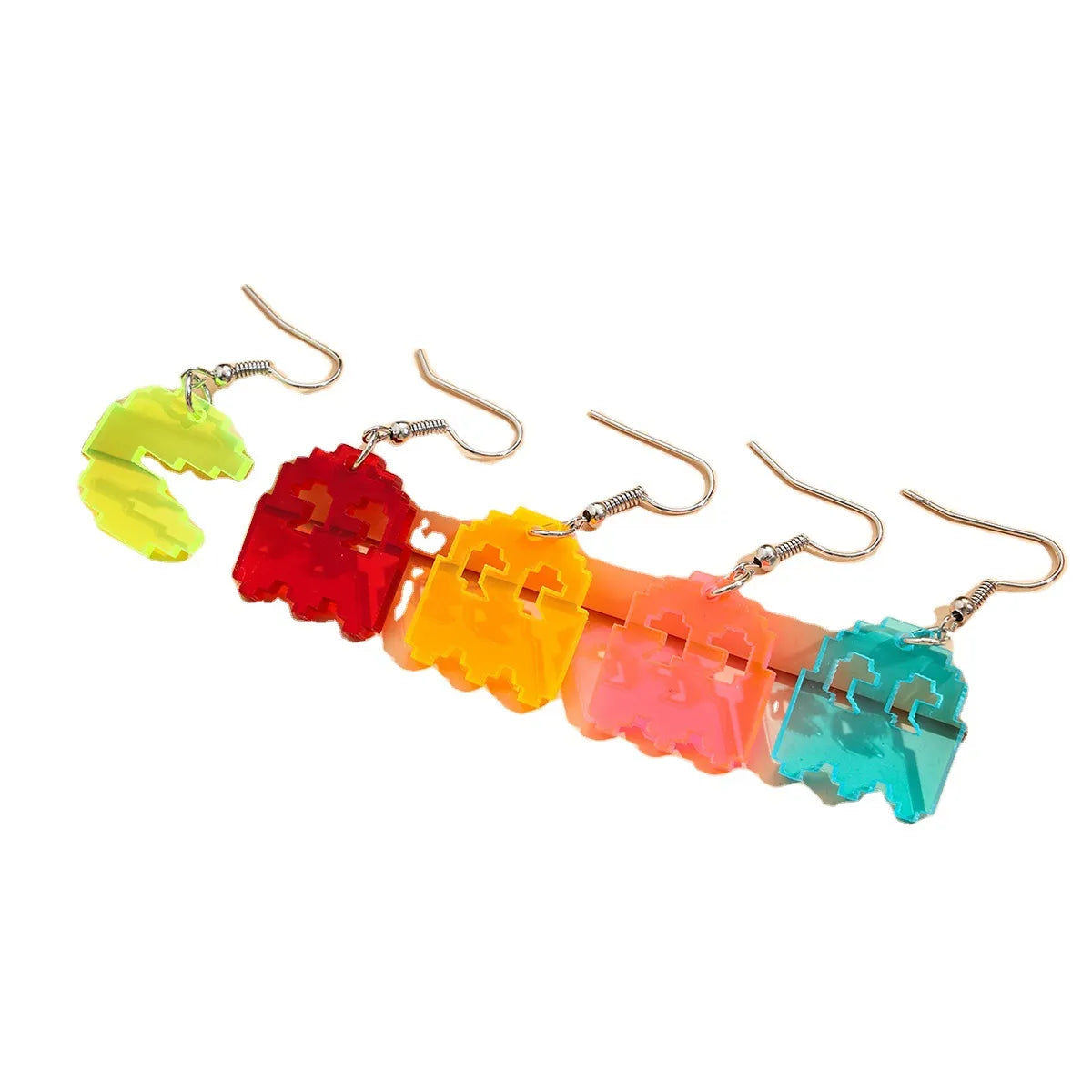 Fluorescent Cartoon Little Devil Earrings 5 Pairs