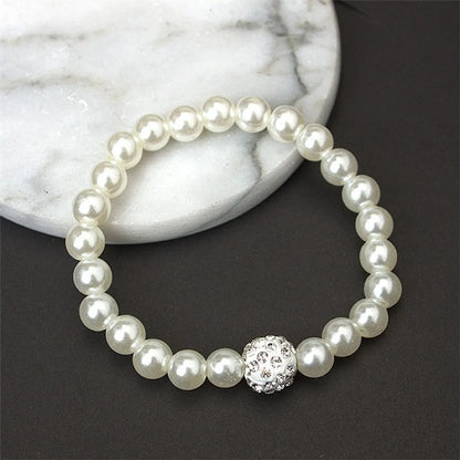 Formal Round Imitation Pearl Wholesale Jewelry Set