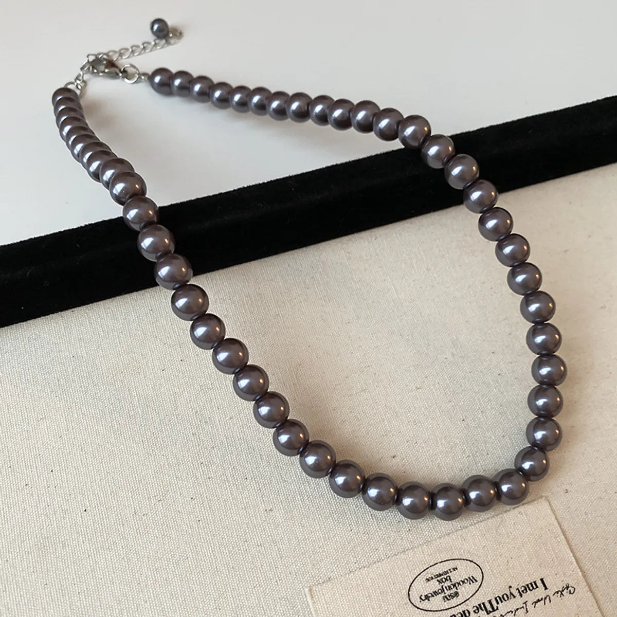 French Style Round Pearl Plating Women'S Necklace