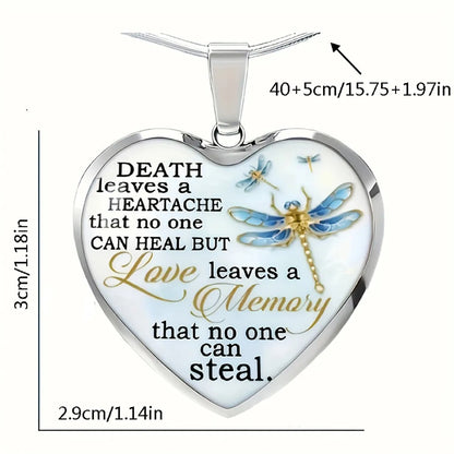 French Style Sweet Letter Heart Shape Dragonfly Alloy Iron Wholesale Pendant Necklace