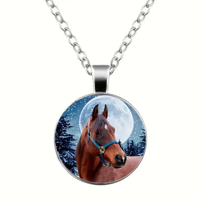 French Style Tropical Commute Horse Silver Plated Glass Alloy Wholesale Jewelry Set