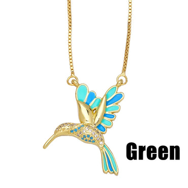 Fashion Animal Copper 18k Gold Plated Pendant Necklace In Bulk