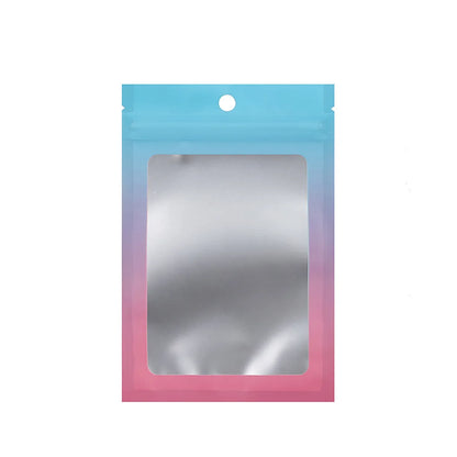 Frosted Aluminum Foil Gradient Jewelry Laser Jewelry Packaging Color Ziplock Bag