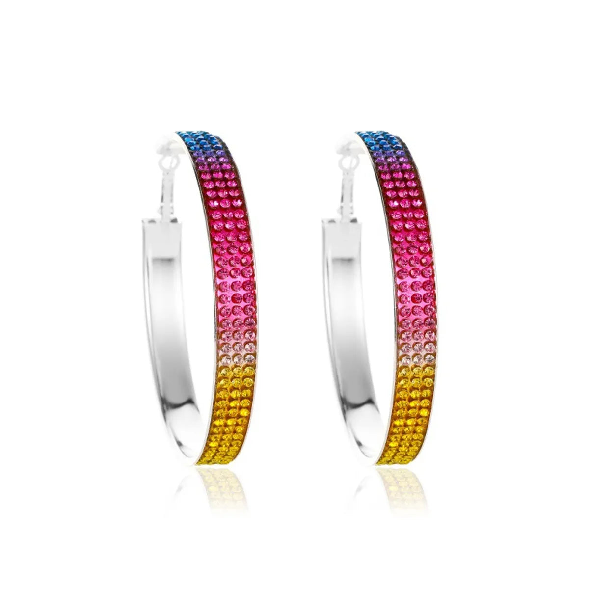 Full Diamond Gradient Color Earrings