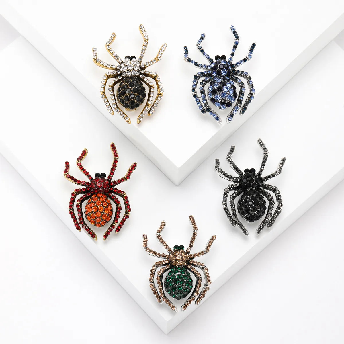 Funny Animal Alloy Inlay Artificial Diamond Women'S Brooches