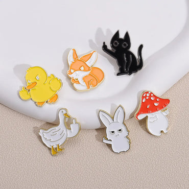 Funny Animal Alloy Plating Unisex Brooches