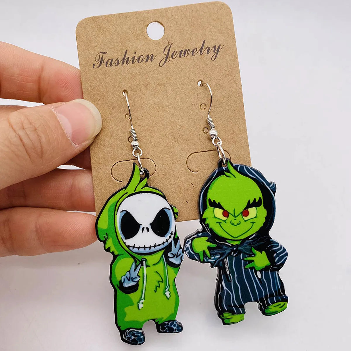 Funny Cartoon Character Ghost Arylic Halloween Women'S Drop Earrings