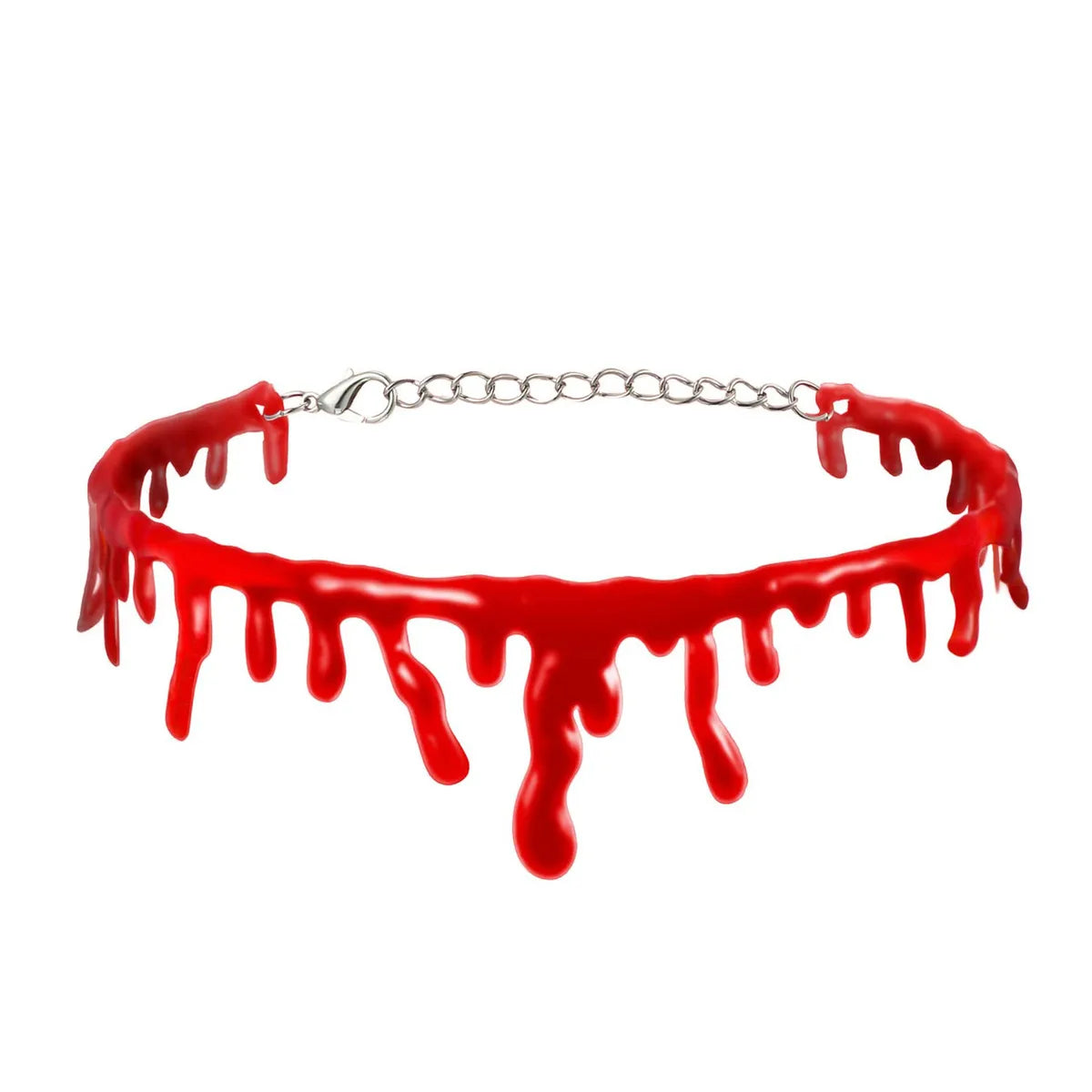 Funny Color Block Plastic Resin Irregular Halloween Women'S Choker